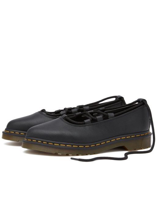 Dr. Martens Black Elphie Ii Lace Up Shoe