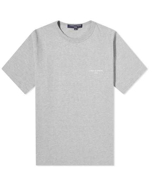 Comme des Garçons Gray Logo T-Shirt for men