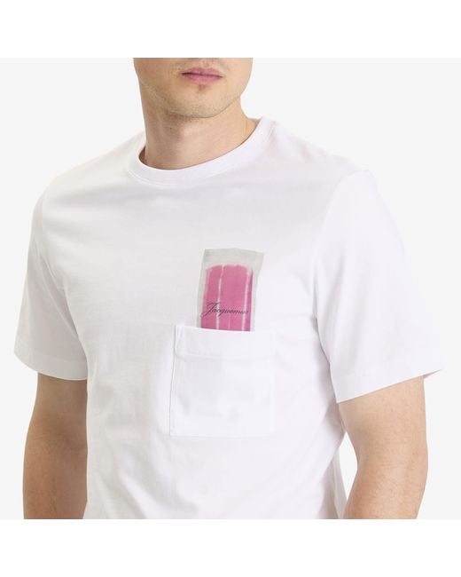 Jacquemus White T-Shirt With Logo for men