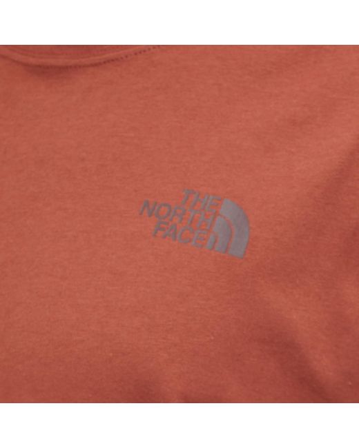 The North Face Orange Redbox Celebration T-Shirt for men