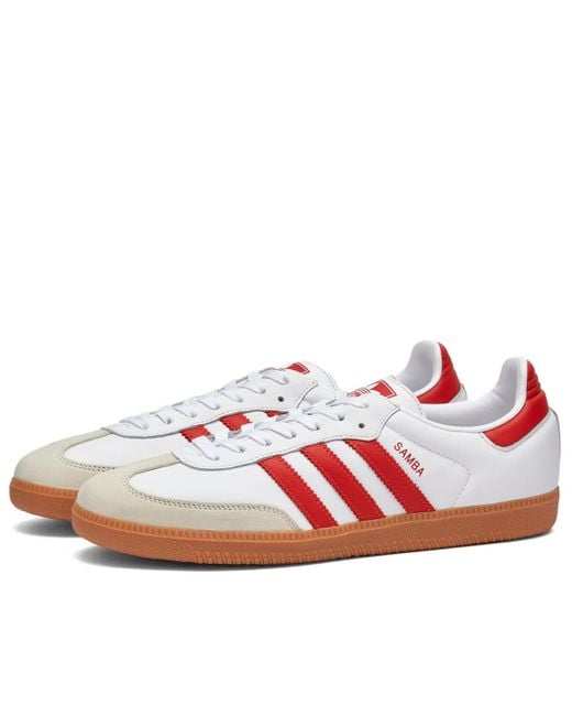 Adidas White Samba Og Sneakers