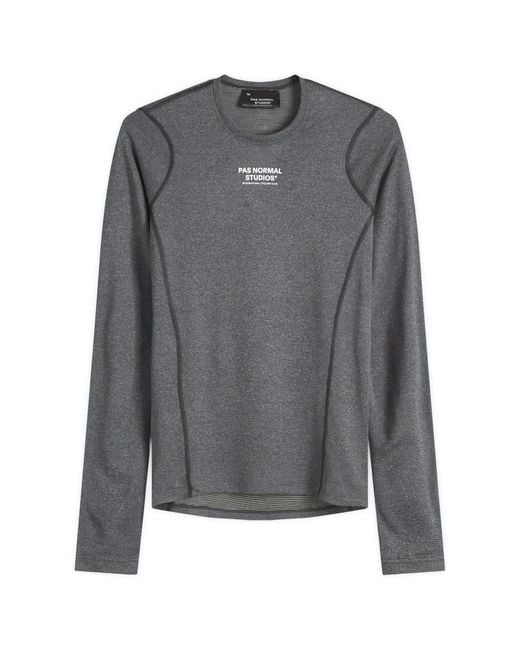 Pas Normal Studios Gray Mid Long Sleeve Baselayer for men