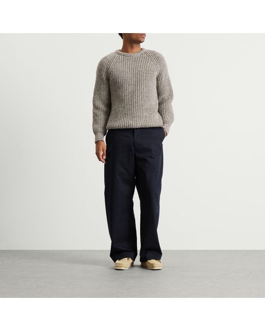 Cafe Mountain Gray Holmes Raglan Knit for men