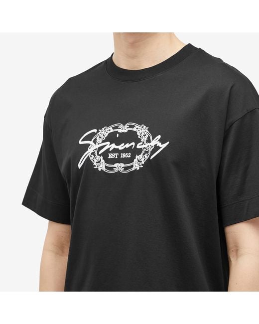 Givenchy Black Signature Logo Regular Fit T-Shirt for men