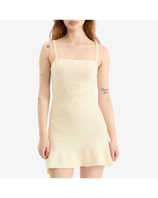 Peachy Den Natural Marie Knit Mini Dress