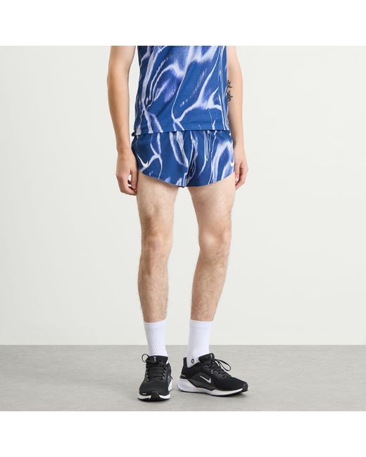 Nike Blue Running Aeroswift 2 Inch Short for men