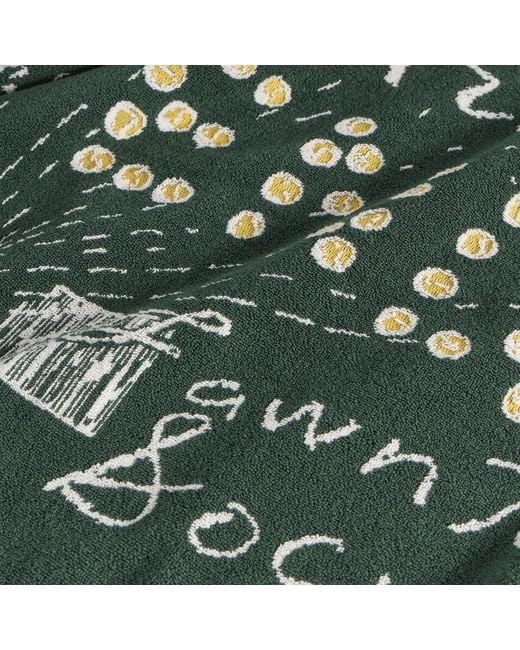 Palmes Green End. X Crowd Tennis Towel for men