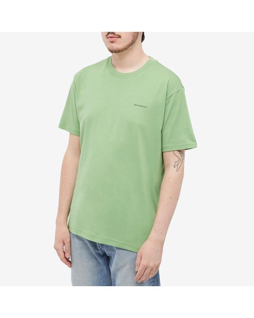New Balance Café T-shirt in Green for Men | Lyst UK
