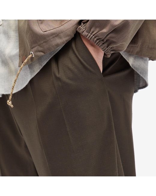 Digawel Gray 2 Tuck Tapered Pants for men