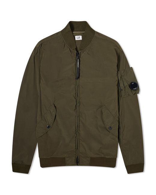 C P Company Green Nycra-R Bomber Jacket for men