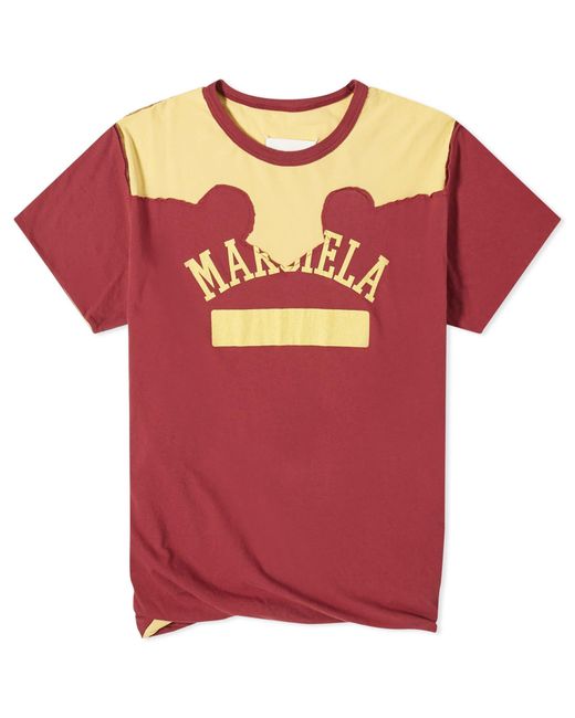 Maison Margiela Red Western Logo T-Shirt for men