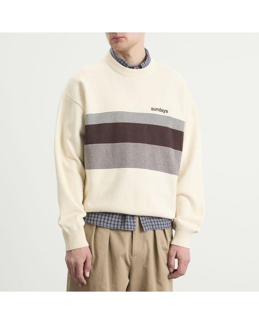Sundays Natural Stripe Knit for men