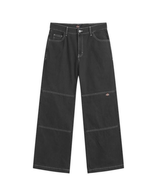 Dickies Gray Denim Double Knee Pants for men