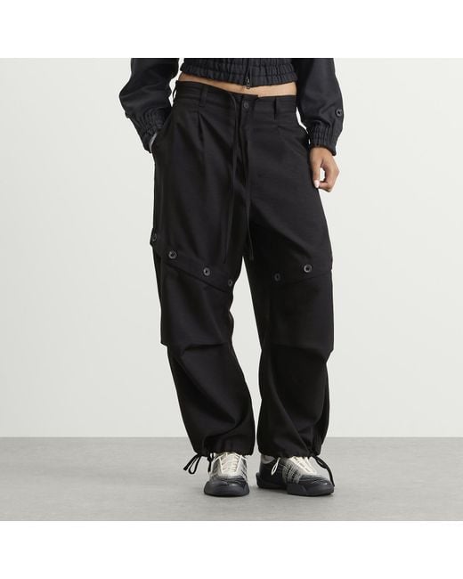 Y-3 Black Button Cargo Pant