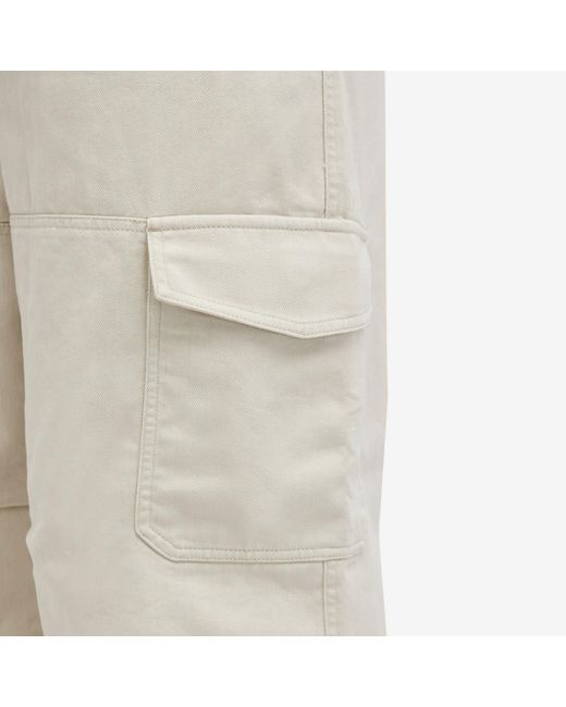 Acne Natural Patsony Twill Cargo Trousers for men