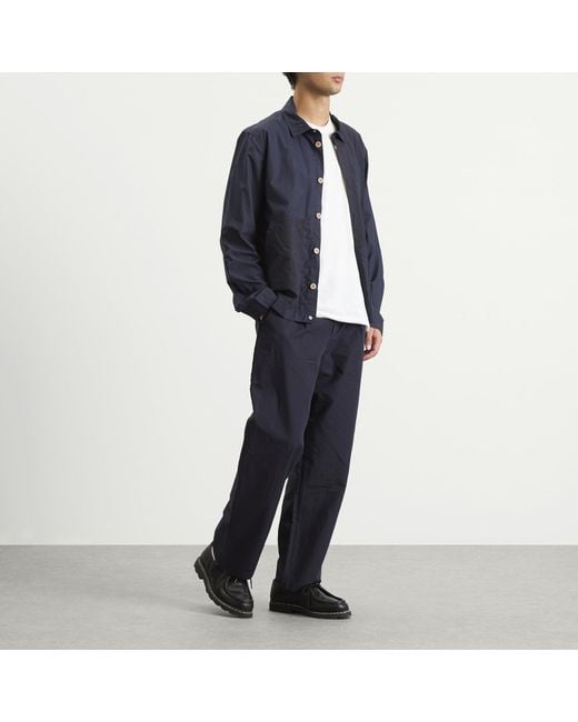Folk Blue Wide Fit Trouser for men