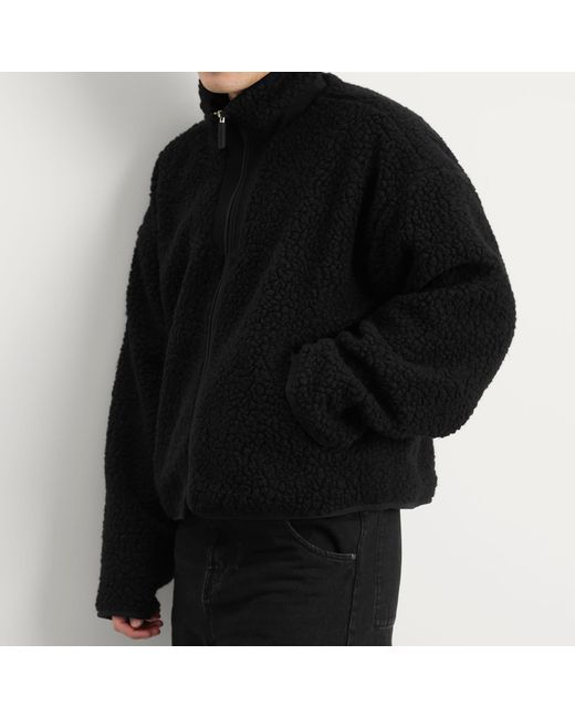Entire studios Black Fleece Jacket for men