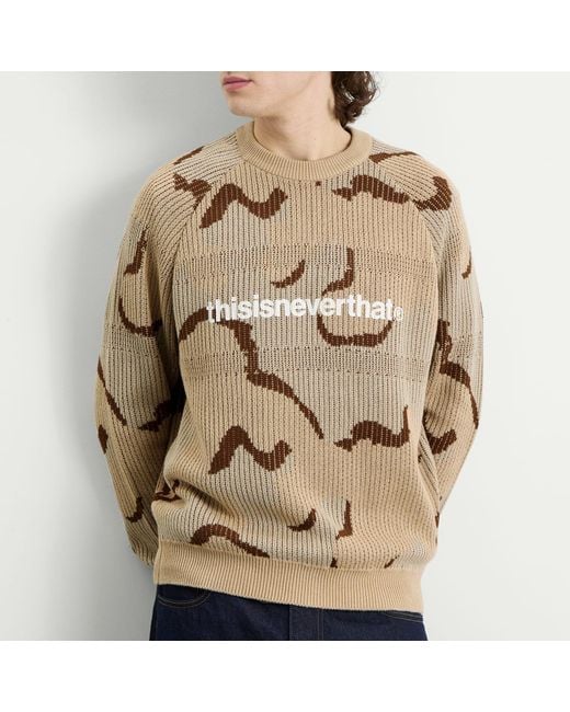 Thisisneverthat Natural T-Logo Knit Jumper for men