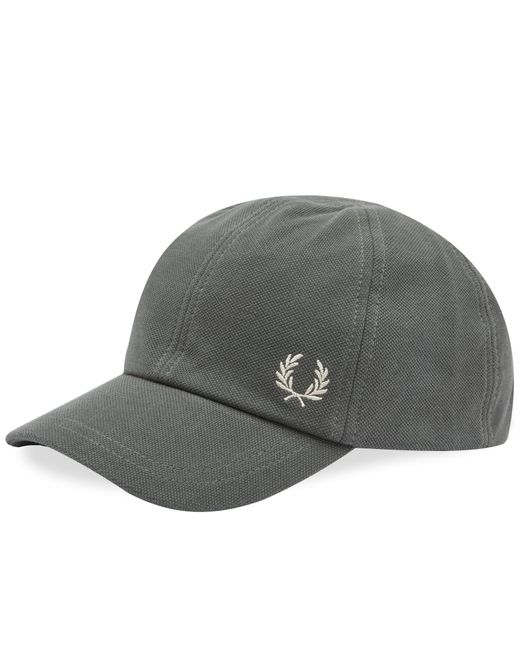 Fred Perry Gray Pique Classic Cap for men