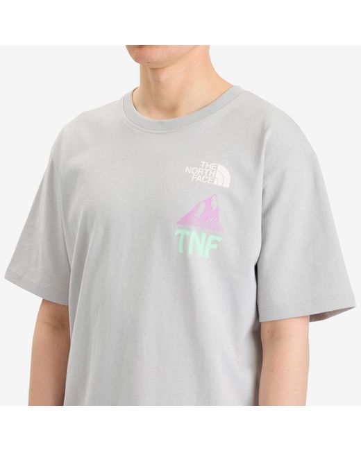 The North Face Gray Heaven & Earth Graphic T-Shirt for men