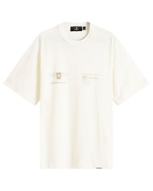 Represent White Team Rep T-Shirt for men