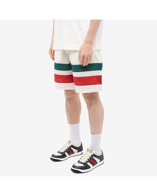 Gucci Natural Mesh Fabric Shorts for men
