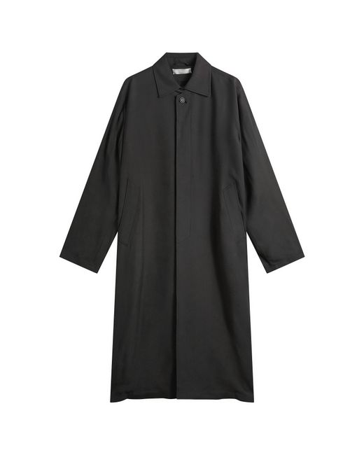 Our Legacy Black Viscose Cloak Carcoat for men