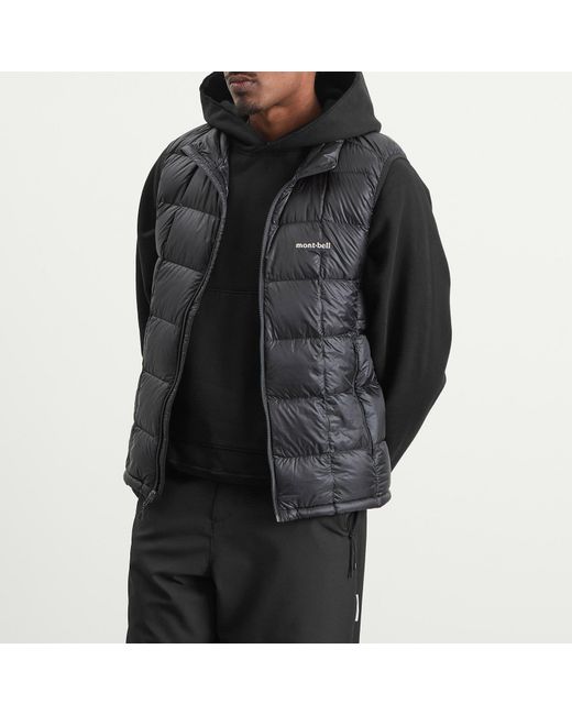 Montbell Gray Superior Down Vest for men