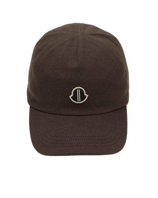 Rick Owens Brown X Moncler Baseball Cap