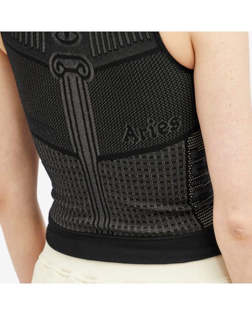 Aries Black Base Layer Vest