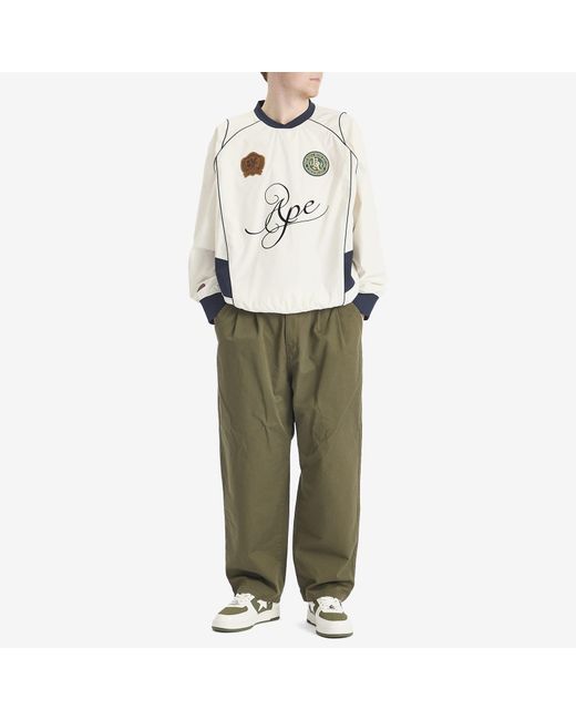 A Bathing Ape Natural Multi Logo Relaxed Fit Pullover for men