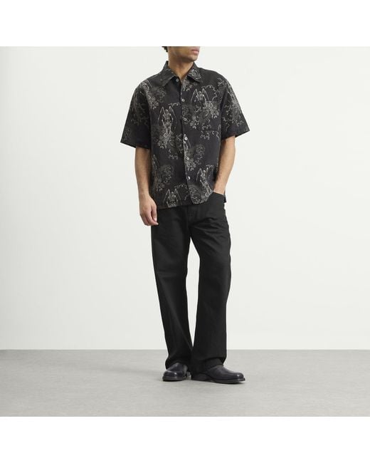Our Legacy Black Print Every Shirt Shortsleeve for men