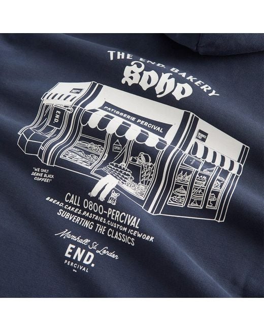 Percival Blue Patisserie Hoodie for men