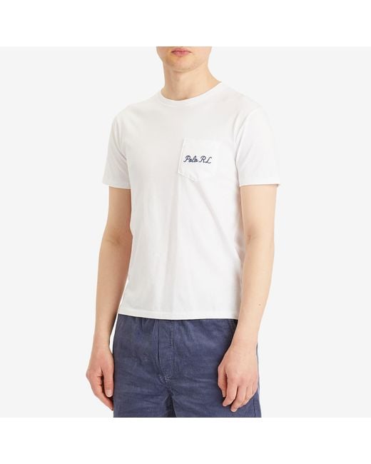 Polo Ralph Lauren White Tennis Club Bear T-Shirt for men
