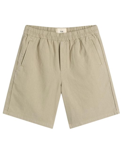 Folk Natural Linen Assembly Shorts for men