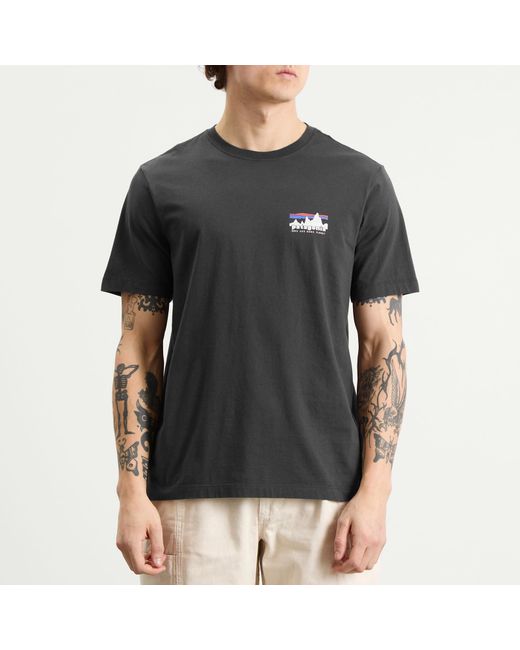 Patagonia Black 95 Oval Logo T-Shirt for men