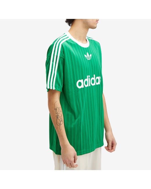 Adidas Green Adicolor Poly T-Shirt for men