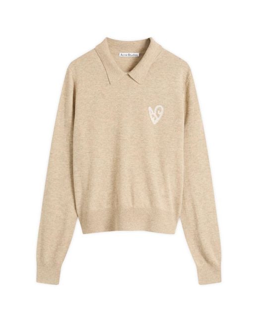 Acne Natural Klastron Heart Richard Yak Jumper for men