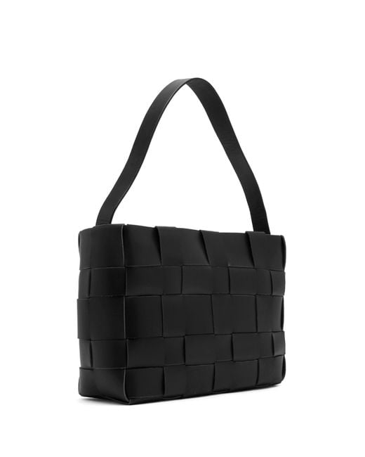 St. Agni Black Woven Mini Tote