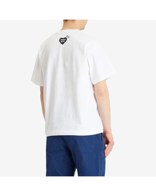 Human Made White Fishing Duck T-Shirt for men