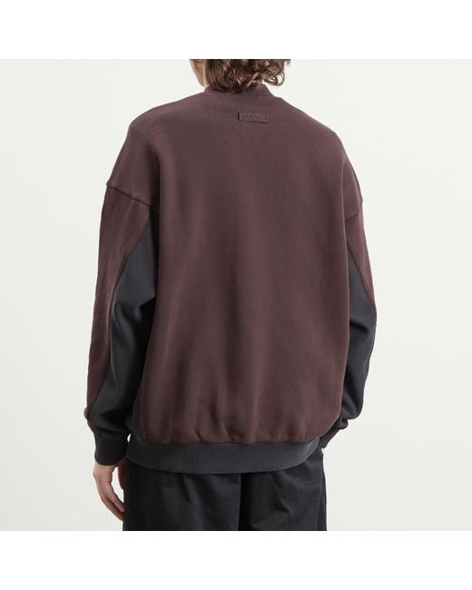 Adidas Brown Eqt Half Zip Top for men