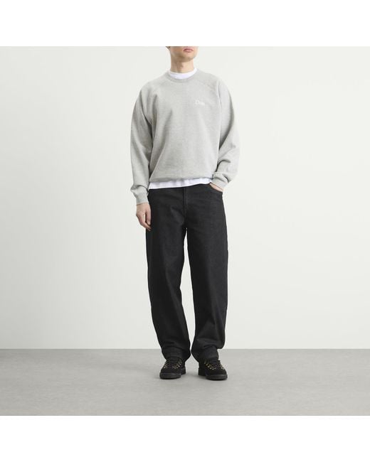Dime Gray Classic Small Logo Crewneck for men