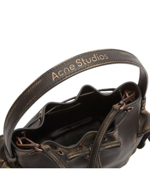 Acne Black Multipocket Mini Bucket Bag