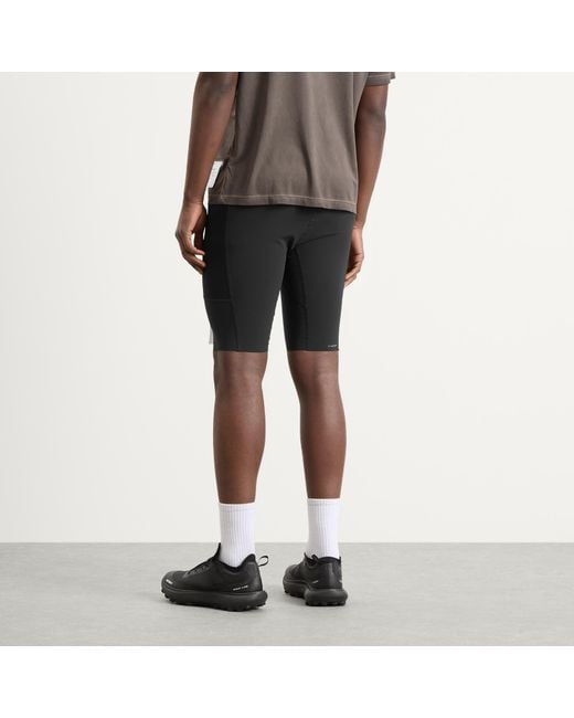 Satisfy Black Techsilk Evo 9 Half Tights for men