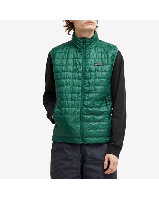 Patagonia Green Nano Puff Vest for men