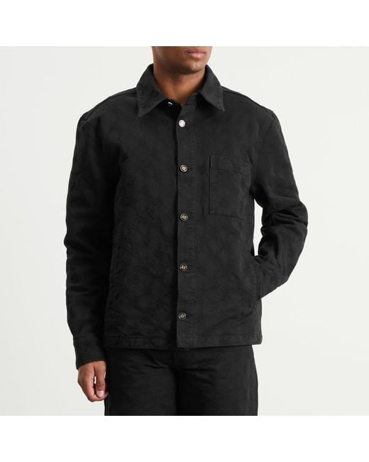 Casablanca Black Denim Monogram Shacket for men