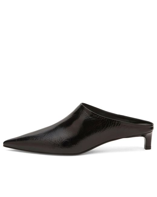 Jil Sander Black Heeled Mule