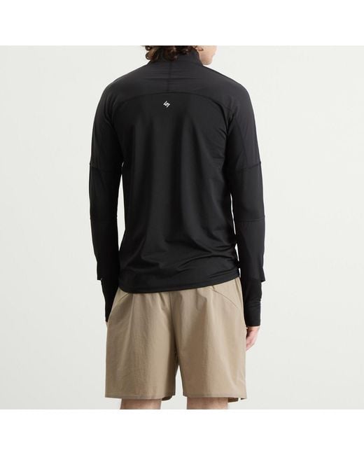 REPRESENT 247 Black Run Quarter Zip for men