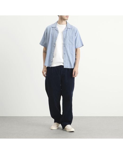 Polo Ralph Lauren Blue Pleated Corduroy Easy Pants for men