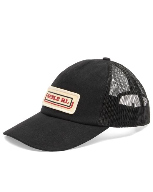 RRL Black Mesh Trucker Cap for men